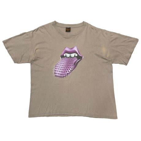 ROLLING STONES VOODOO LOUNGE PURPLE SPIKE LIP & TONGUE BEIGE BROCKUM XL 0007