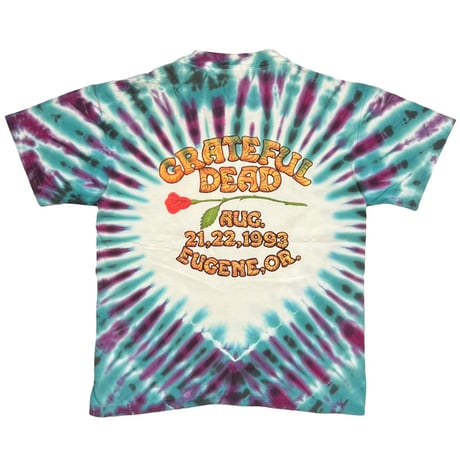 GRATEFUL DEAD EUGENE,OR. AUG 21,22,1993 TIEDYE ANVIL LARGE 4833