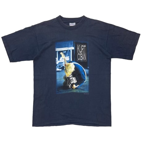 NIRVANA KURT COBAIN 2000 NAVY ALL SPORT LARGE 4213