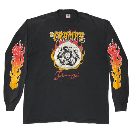 CRAMPS FLAME JOB LS BLACK FRUIT OF THE LOOM XL 1885