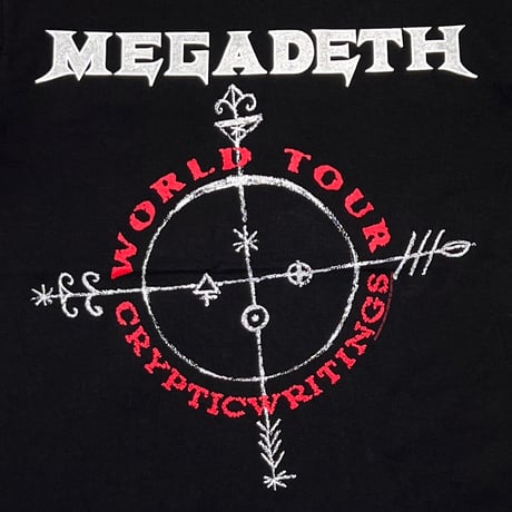 MEGADETH CRYPTIC WRITINGS WORLD TOUR giant MEDIUM 7731