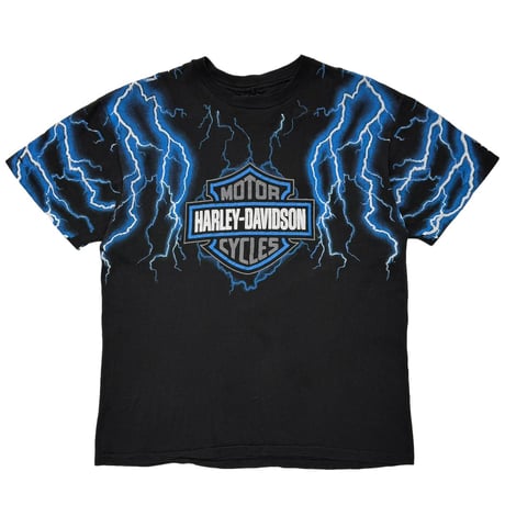 HARLEY DAVIDSON SHOULDER BLUE THUNDER LIGHTNING OVP SKAGIT BACK LARGE 8348