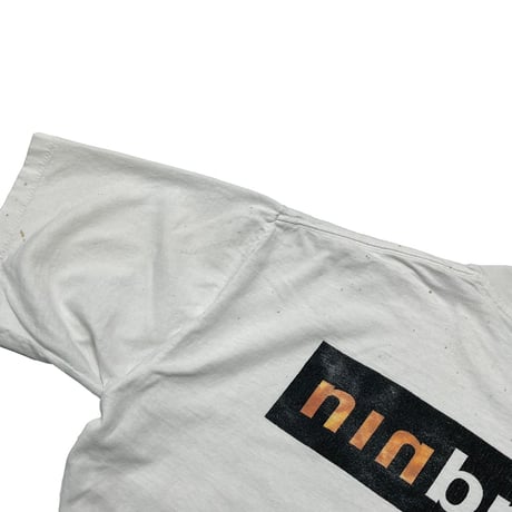 NINE INCH NAILS broken n LOGO WHITE ALL SPORT LARGE 7132