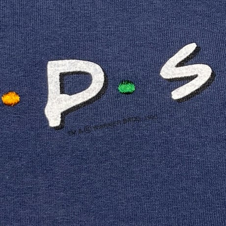 FRIENDS MOVIE PROMO LOGO DARK BLUE FRUIT OF THE LOOM LARGE 5443