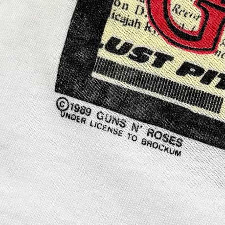 GUNS N' ROSES IZZY STRADLIN 1989 PATIENCE WHITE BROCKUM LARGE 3156