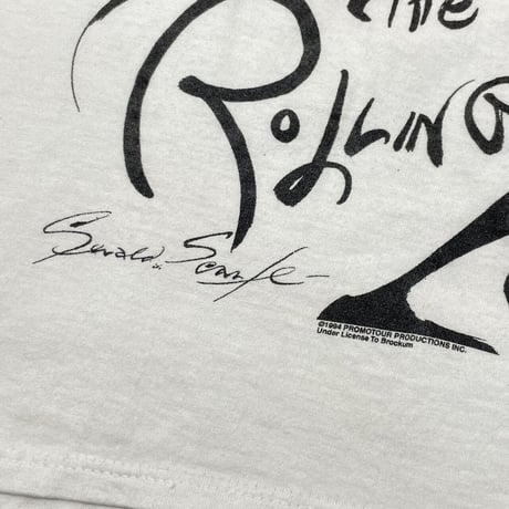 THE ROLLING STONES 1994 VOODOO LOUNGE TOUR TEE WHITE BROCKUM LARGE 3677 310
