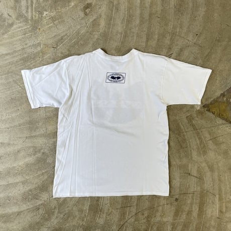 WU-TANG CLAN WU-WEAR LOGO TEE WHITE NAVY FITS XL 3729