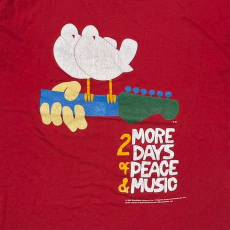 WOODSTOCK 1994 MORE 2 DAYS OF PEACE & MUSIC RED MURINA LARGE 5145