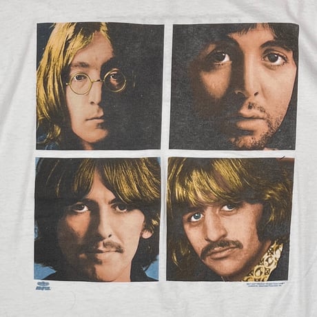 THE BEATLES 90s MEMBER WHITE HANES XL 8506