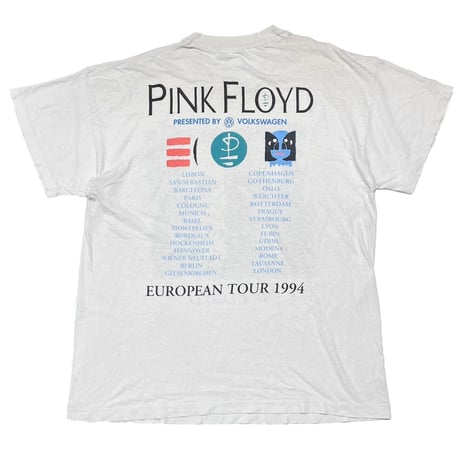 PINK FLOYD EUROPEAN TOUR 1994 DIVISION BELL WHITE FITS XL 9511