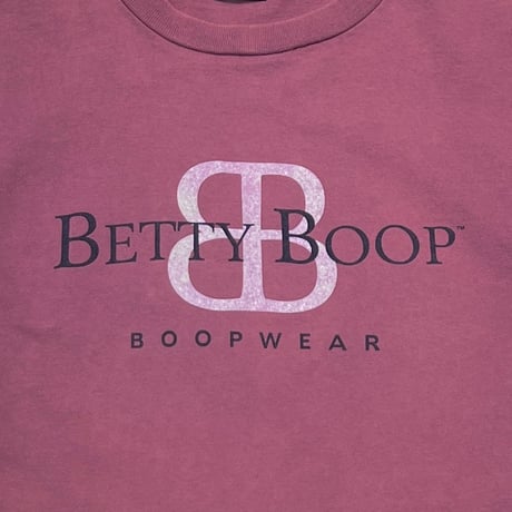 BETTY BOOP 1994 BB LOGO BETTY BOOP WEAR PARODY DESIGN WINE RED CHANGES XL 4078