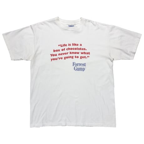 FORREST GUMP MOVIE PROMO Life is like a box of chocolates. WHITE ALL SPORT XL 8172