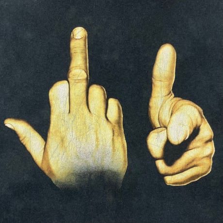 OLD & VINTAGE FUCK YOU HAND SIGN DELTA LARGE 8293