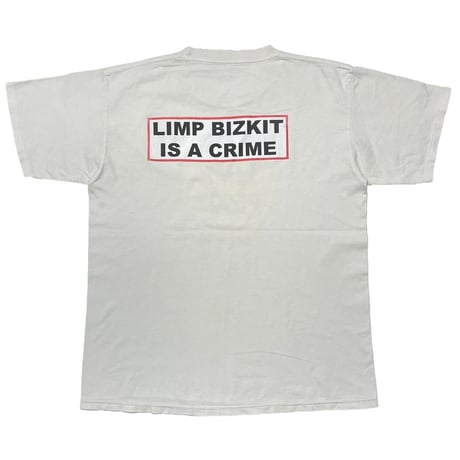 LIMP BIZKIT IS A CRIME WHITE FITS LARGE 5648