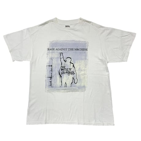 RAGE AGAINST THE MACHINE 1999 THE BATTLE OF LOS ANGELES TULTEX LARGE WHITE 3202