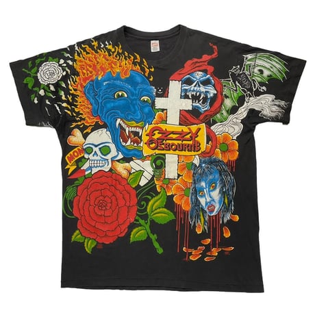 OZZY OSBOURNE JAPANESE TATTOO OVP TEE HANES XL 9549
