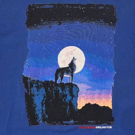 Marlboro UNLIMITED COYOTE POCKET TEE BLUE XL 4734