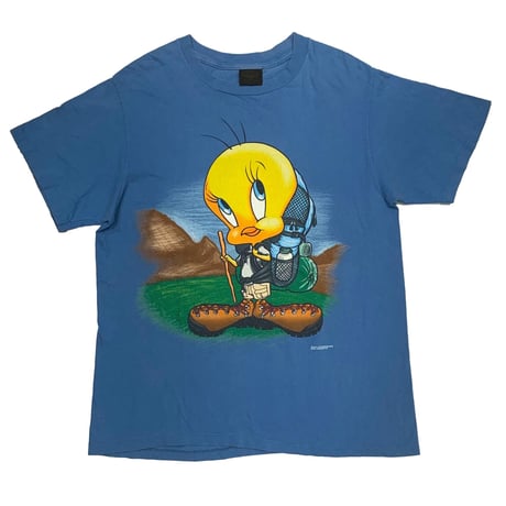 LOONEY TUNES 1998 TWEETY ENJOY HIKING BLUE CHARGES LARGE 3400