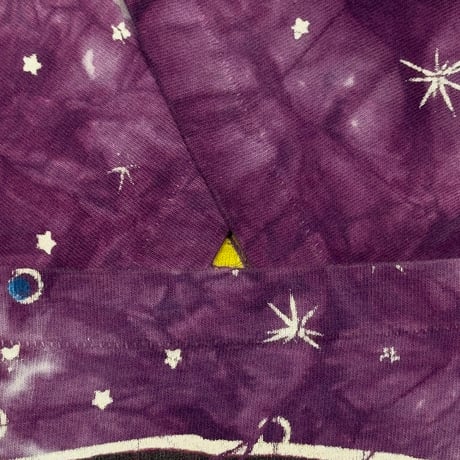 OLD & VINTAGE 1995 THE MOUNTAIN SUN & MOON TIE DYE PURPLE TENNESSEE RIVER XL 0048
