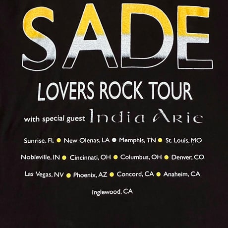 SADE LOVERS ROCK TOUR GILDAN XXL 8494