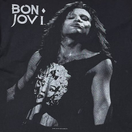BON JOVI 1989 MONOCHROME PORTRAIT LS MONROE SLEEVELESS WEARING XL 8350