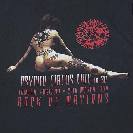 KISS PSYCHO CIRCUS LIVE IN 3D RED HIP ROYAL AVALON XL 4211