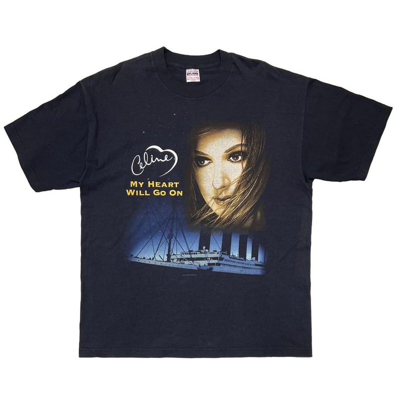 HYLAND VINTAGE セリーヌディオン タイタニック Tシャツ XL CELINE DION TITANIC MY HEART WILL GO ON WORLD T