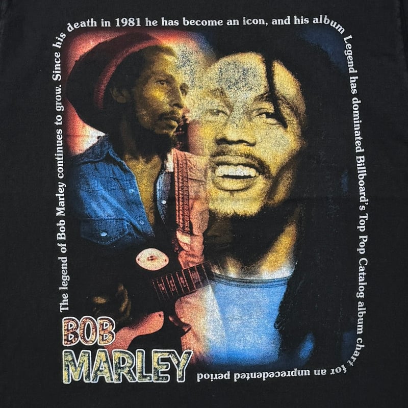 BOB MARLEY RAP GRAPHIC JERZEES XL 4287 | greatL