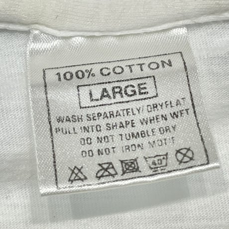 KURT COBAIN 	NIRVANA MEMORIAL TEE WHITE EURO LARGE 7863