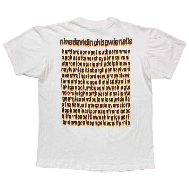 NINE INCH NAILS DAVID BOWIE TOUR 1995 WHITE anv