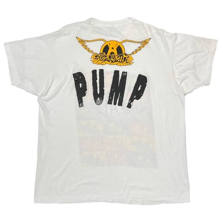 AEROSMITH PUMP WHITE SCREEN STARS XXXL FITS XL 0148