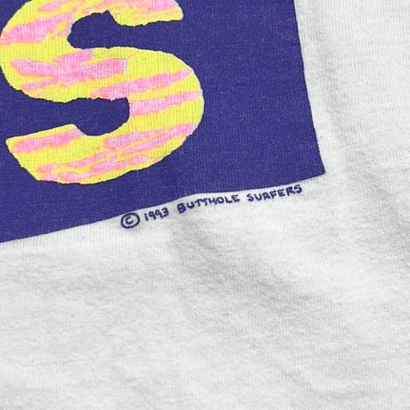 BUTTHOLE SURFERS CHILDREN THINK WE EAT FLIES! WHITE FITS XL 0930