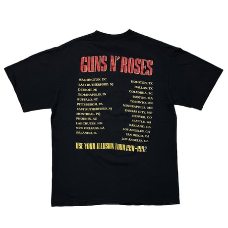 GUNS N' ROSES BAD APPLE USE YOUR ILLUSION TOUR 1991-92 BROCKUM LARGE 2421