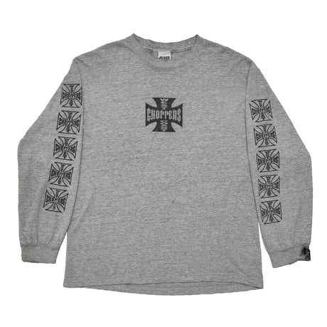 WEST COAST CHOPPERS IRON CROSS LONG BEACH CA LS ASH GREY FITS LARGE 8648