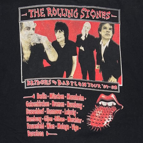 THE ROLLING STONES BRIDGES TO BABYLON TOUR BOOTLEG 2 SPIKE TONGUE FITS XL 5890