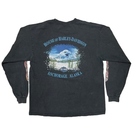 HARLEY DAVIDSON FLAME EAGLE ANCHORAGE ALASKA LS LARGE 8151
