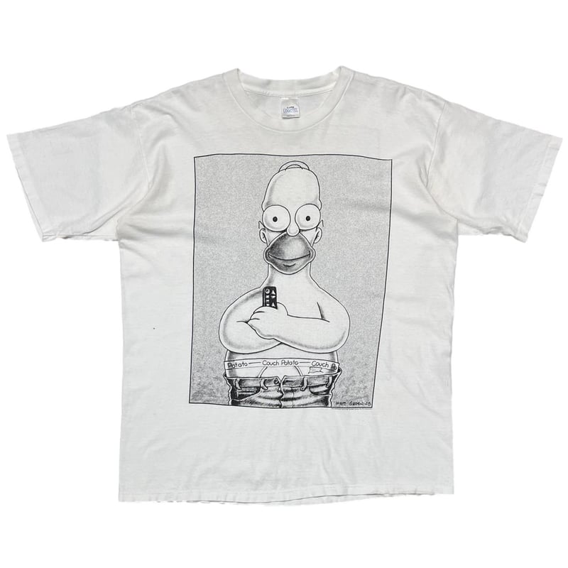 THE SIMPSONS CK PARODY HOMER WHITE XL 3658 | gr