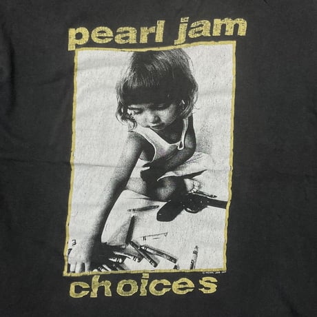 PEARL JAM 1992 CHOICES 9 out of 10 KIDS prefer crayons to GUNS FITS XL 3961