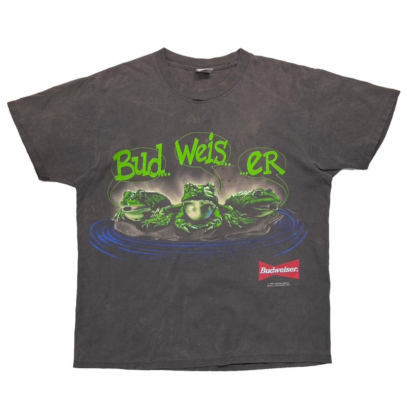 トップス Budweiser 3FROGS YOUR PAD MINE? DELTA XL Budweiser 1995 3FROGS YOUR PAD ON MINE? DELTA L