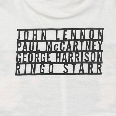 THE BEATLES 4 FACES BACK MEMBER NAME EURO XL 8369