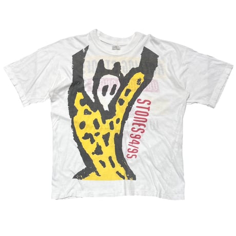 THE ROLLING STONES VOODOO LOUNGE BOOTLEG BACK SPIKE TONGUE WHITE XXL 0664