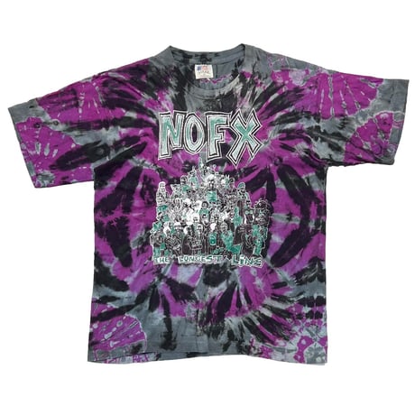NOFX THE LONGEST LINE FAT WRECK CHORDS TIE DYE XL 7340