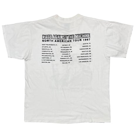 RAGE AGAINST THE MACHINE BARBARA KRUGER Who is bought and sold? WHITE TULTEX LARGE 8500