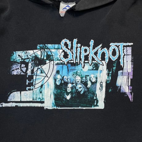 Slipknot 2004 BLUE MEMBER HOODIE MEDIUM 8715