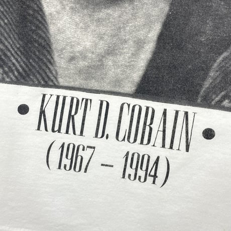KURT COBAIN MEMORIAL TEE WHITE TOUCH OF GOLD TAG XL 2752