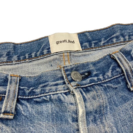 greatLAnd original GRUNGE MAN DENIM PANT LARGE / LEVIS 501 EARLY 1966