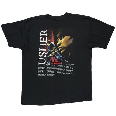 USHER THE TRUTH TOUR RAP DESIGN JERZEES XL 9594
