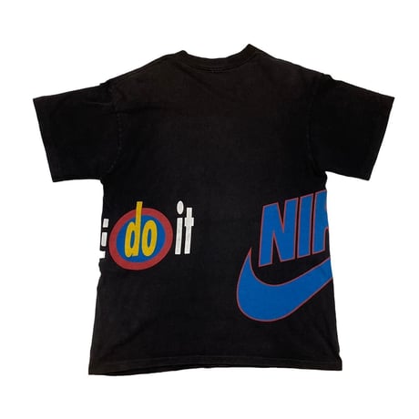 NIKE 90S JUST DO IT OVP TEE BLACK FIT LIKE LARGE 6822
