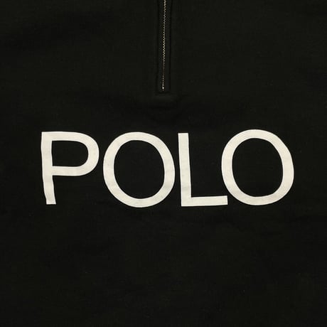POLO RALPH LAUREN SLEEVELINE HALF ZIP SWEAT BLACK XXL 3927