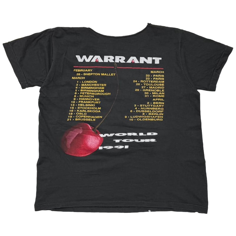 WARRANT CHERRY PIE WORLD TOUR 1990-91 FITS MEDI